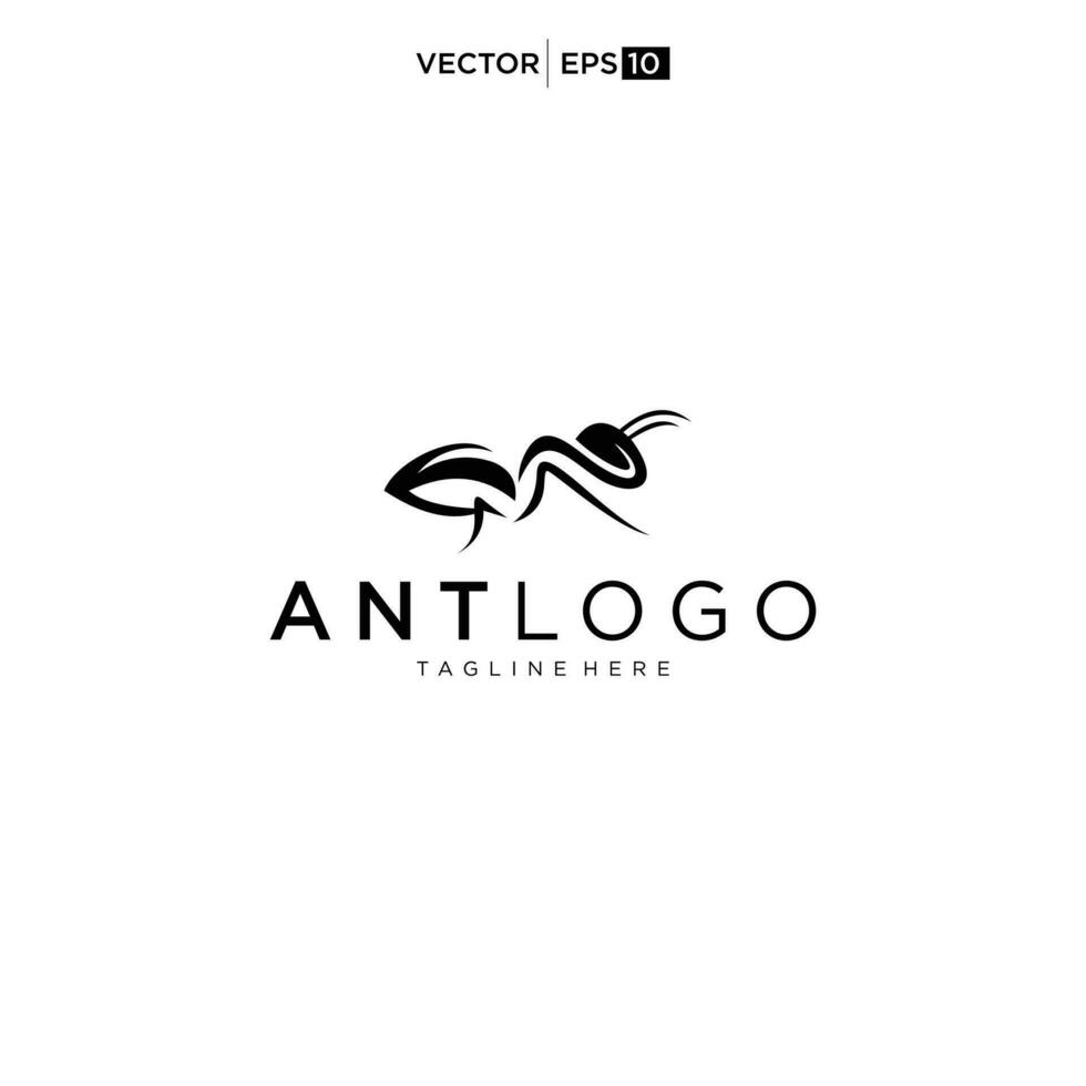 Ant Logo Design template. Vector Illustration