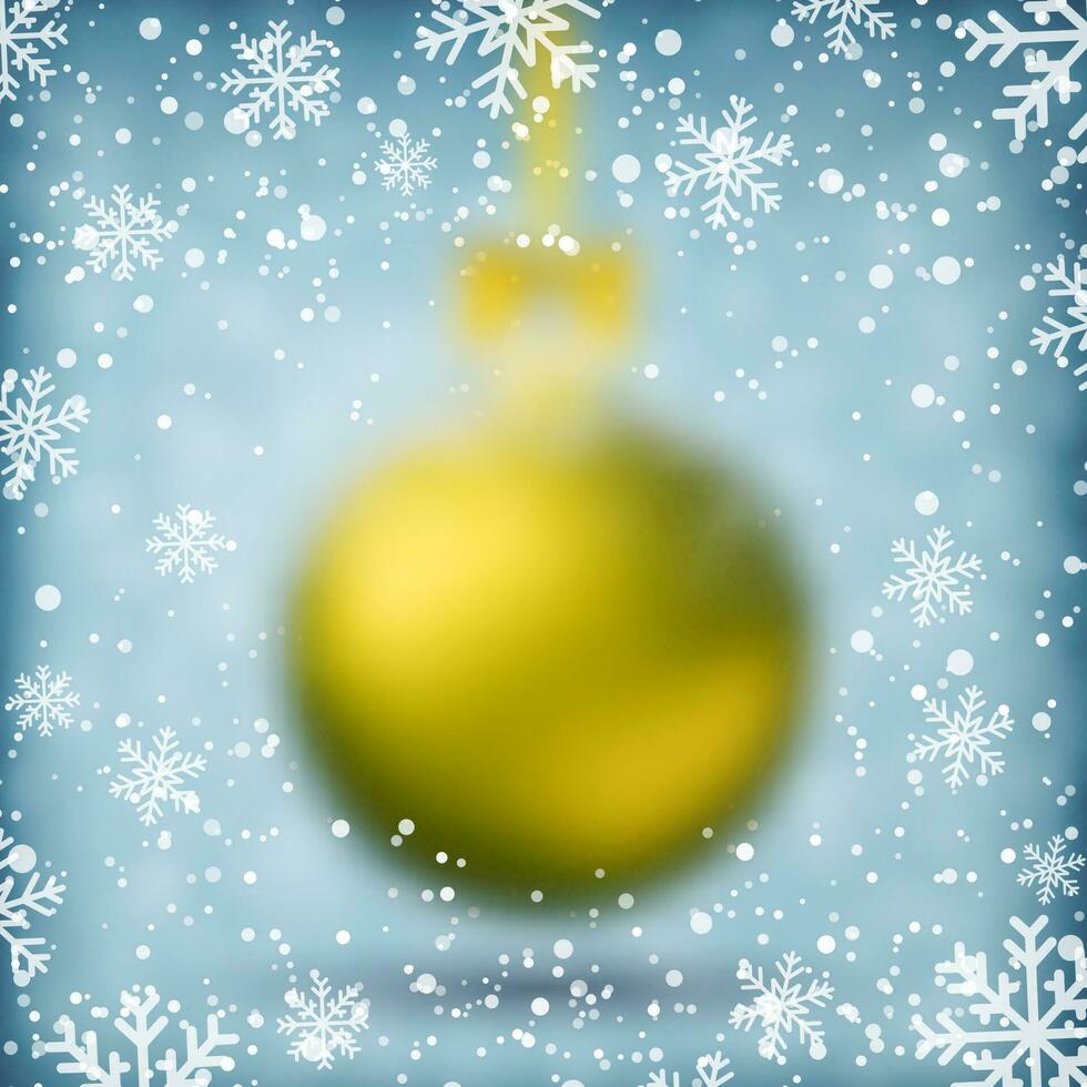 Blurred Christmas Ball. vector