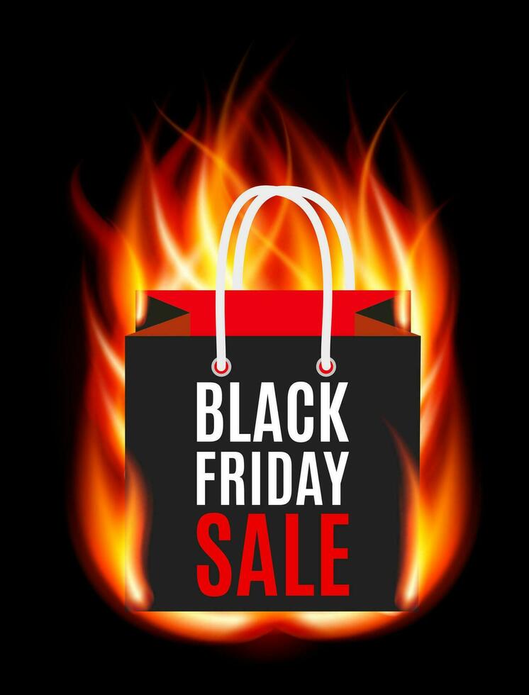 Black Friday Sale Label vector