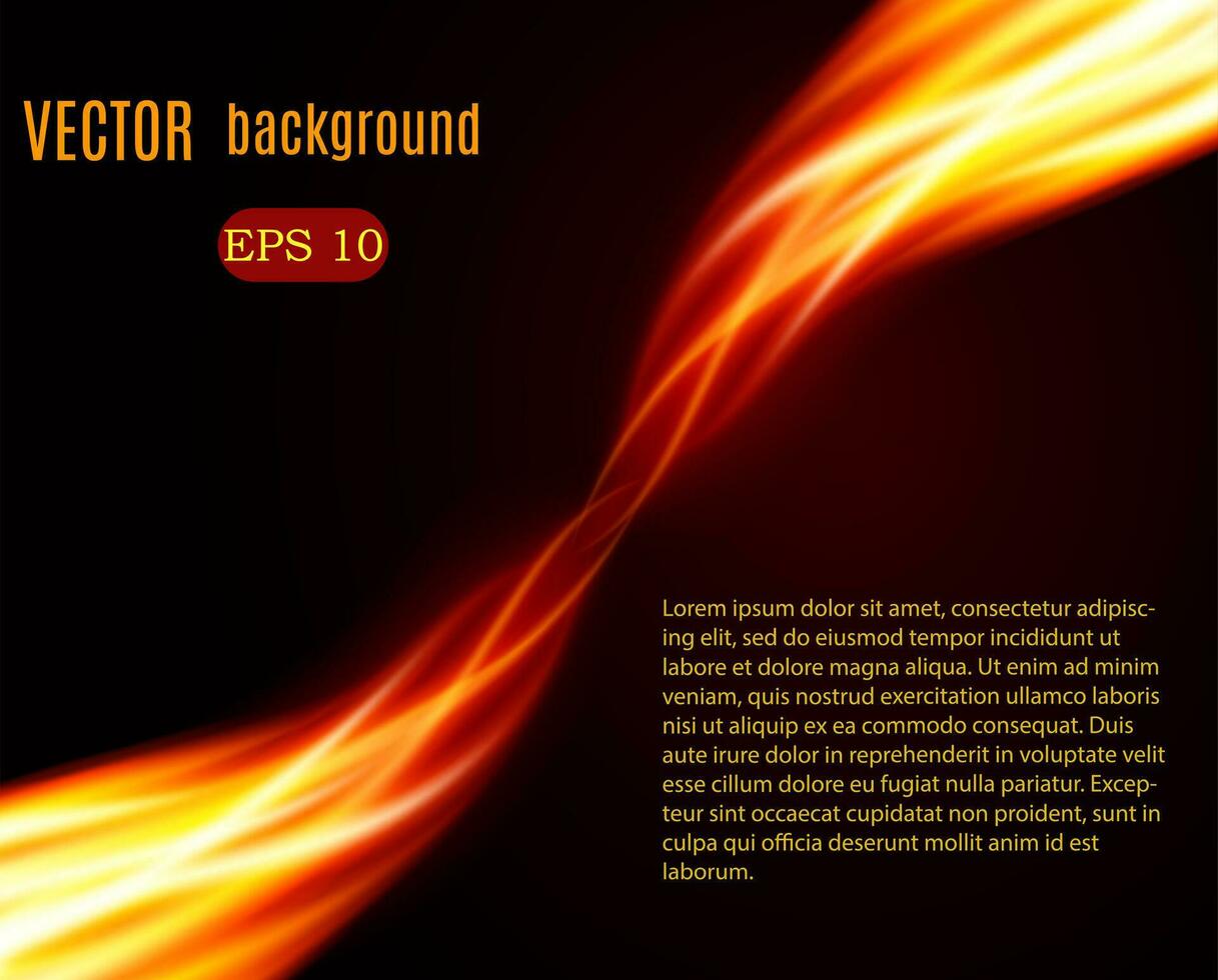 Burn flame fire vector background
