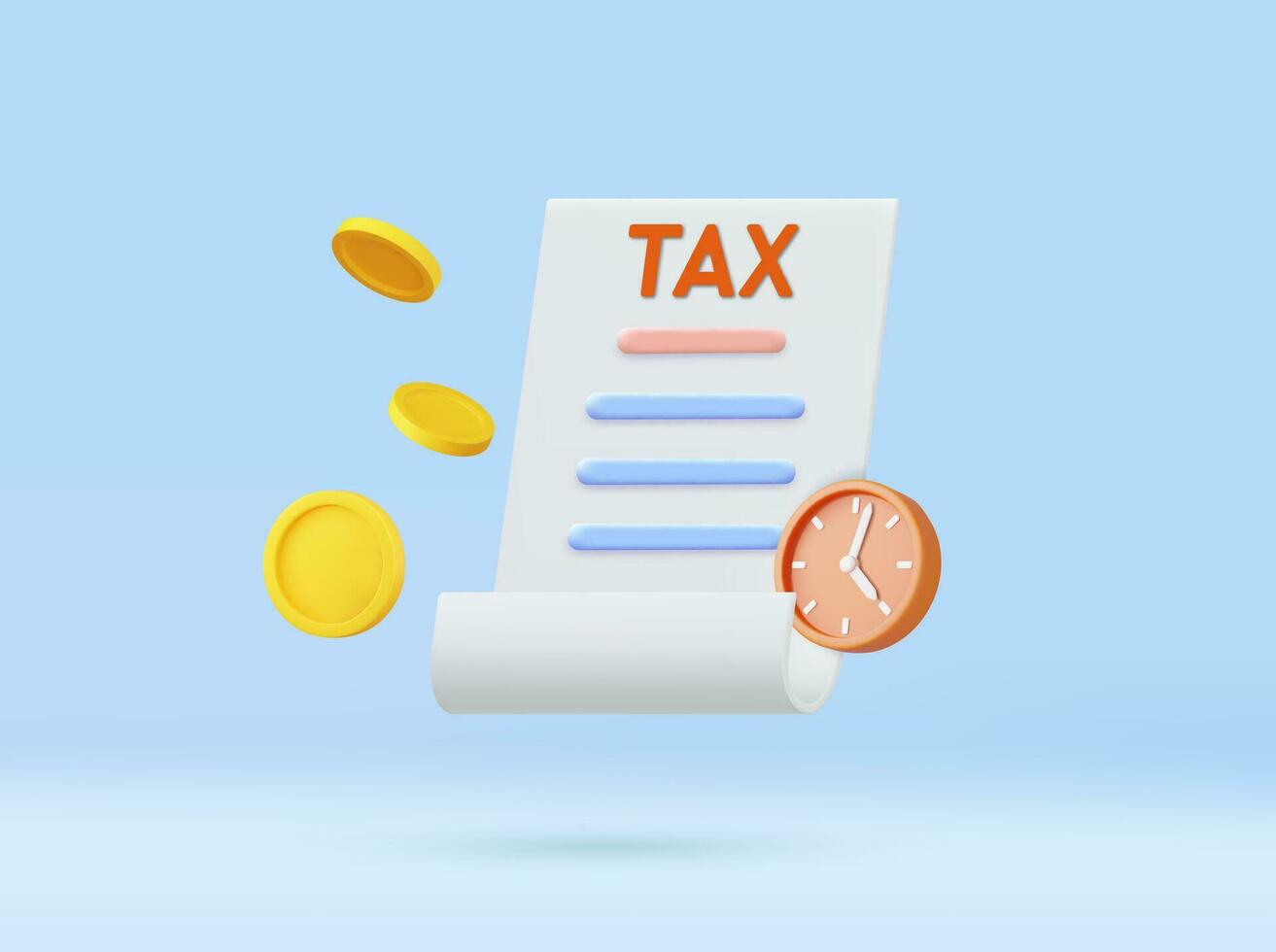 3d tax payment vector