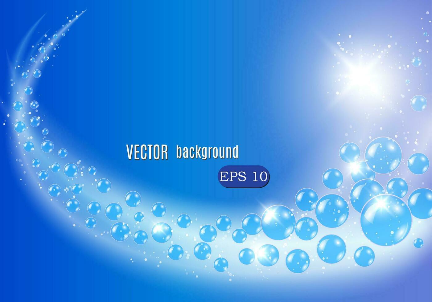 Wave of bubbles. vector