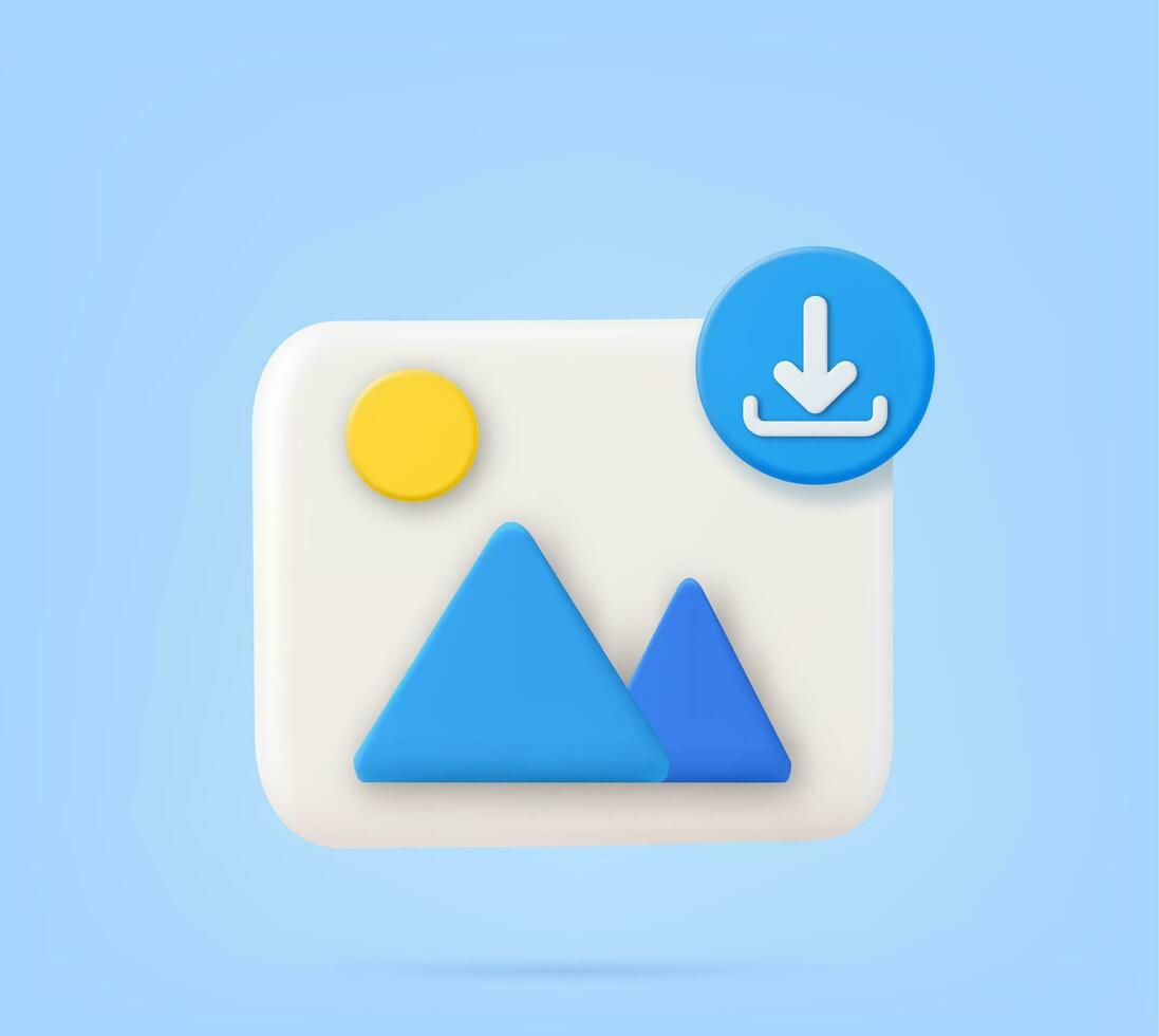 3d Photo download vector