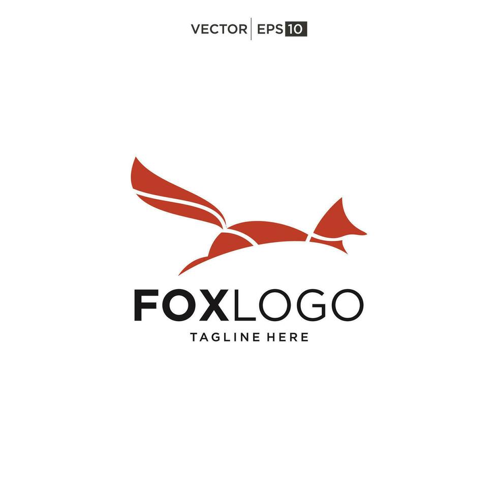 Fox creative logo vector. Fox icon vector illustration