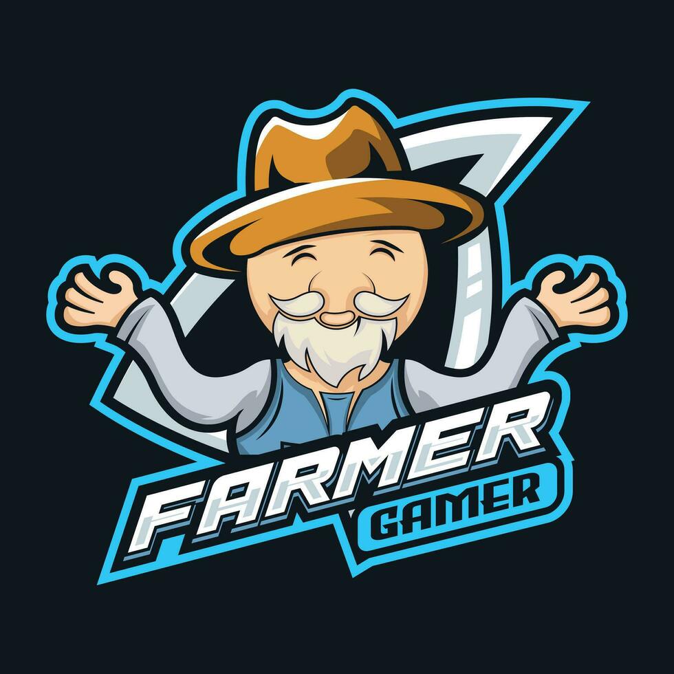 Farmer Vector Mascot Logo