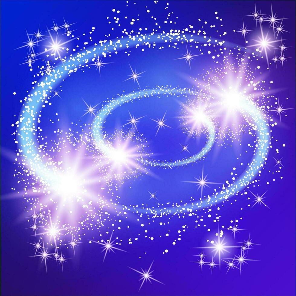 Glowing salute and firework vector