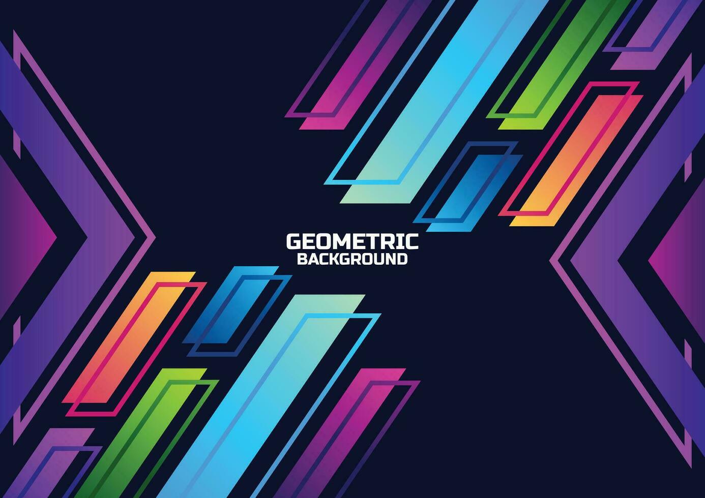modern futuristic geometric background banner vector
