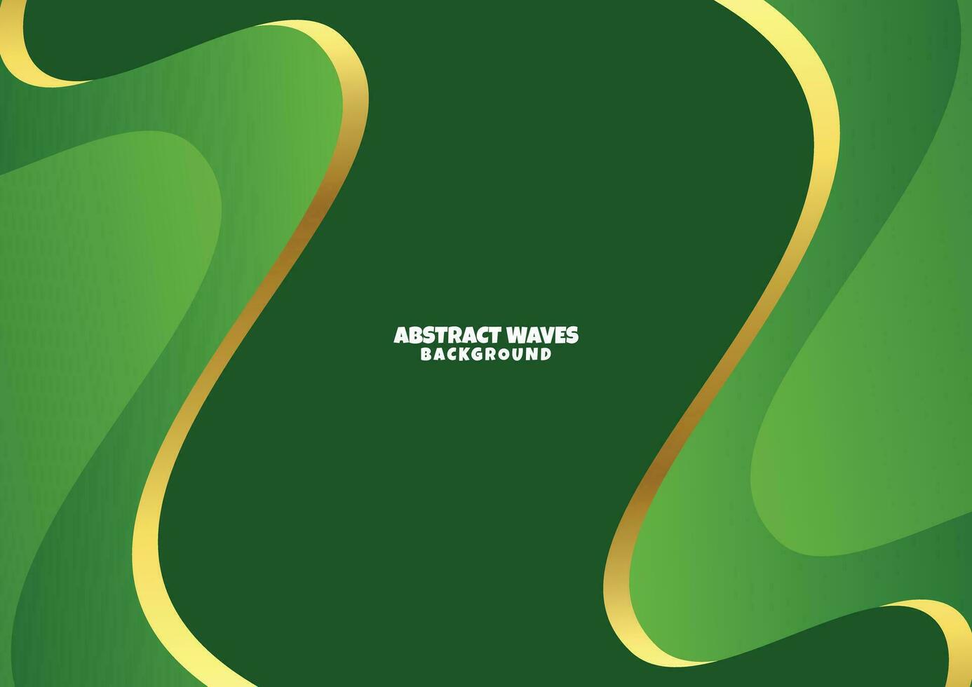 gradient green wave fluid background vector