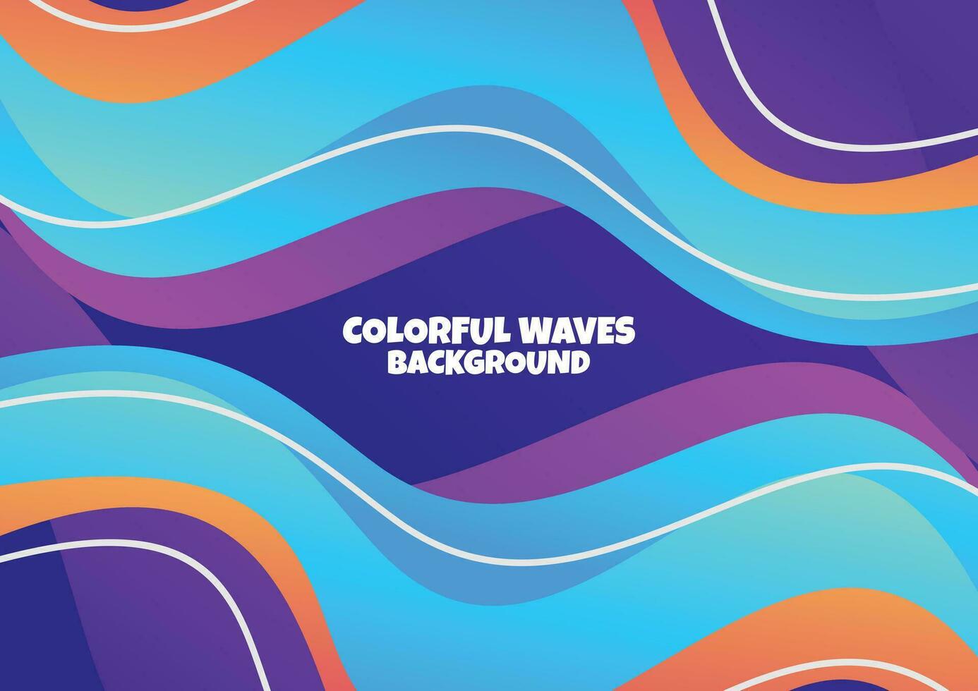 liquid wavy colorful background vector