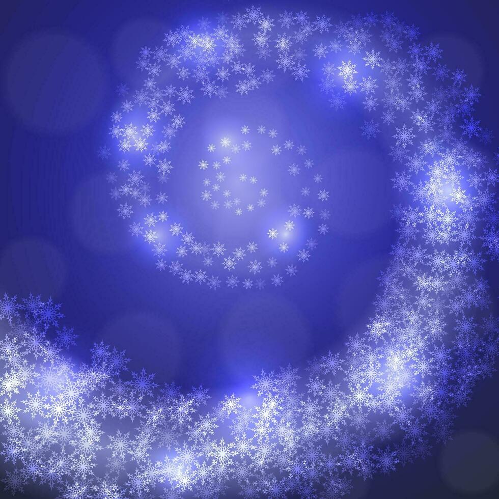 christmas snowflakes on blue background. Vector