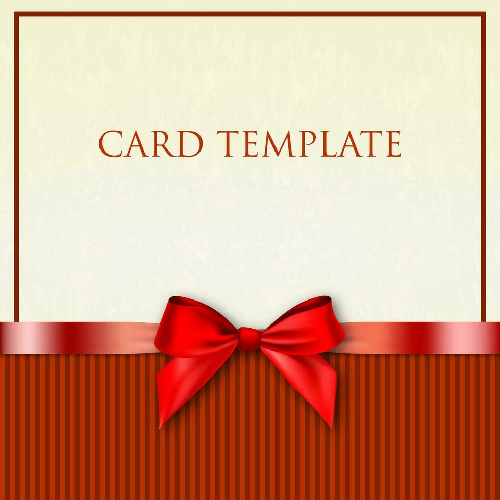 Greeting card template vector