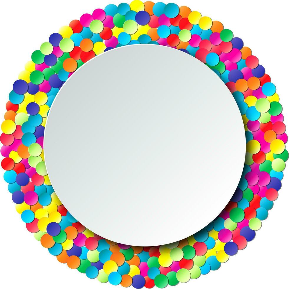 Colorful celebration background with confetti. vector