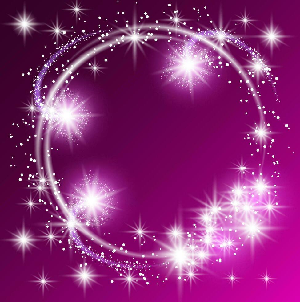 Glowing purple background vector