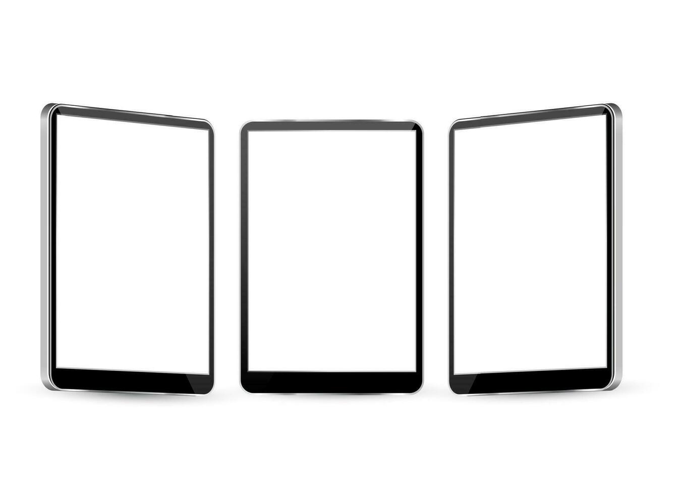 tablet with different views. vector