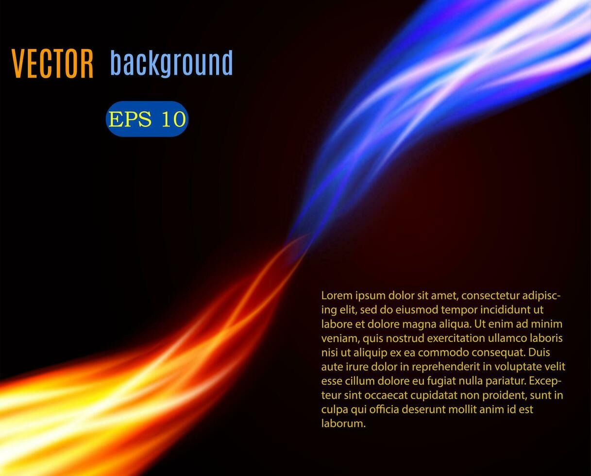 Burn flame fire vector background