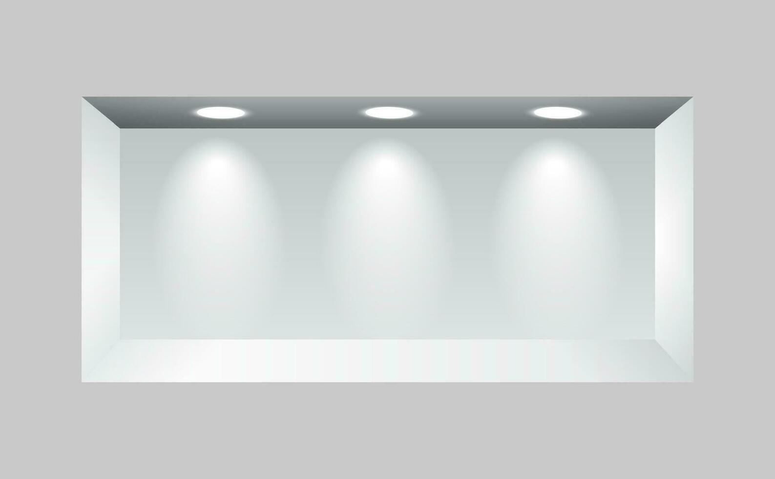 Gray niche for presentations vector