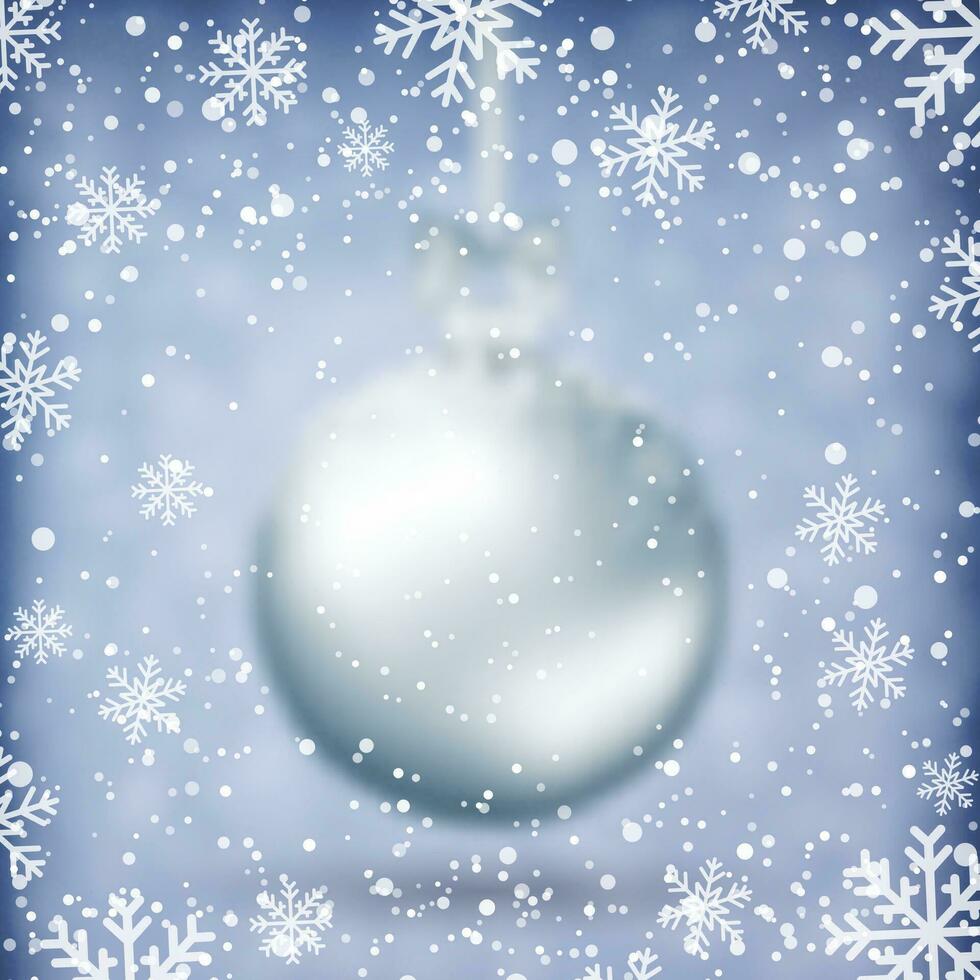 Blurred Christmas Ball. vector