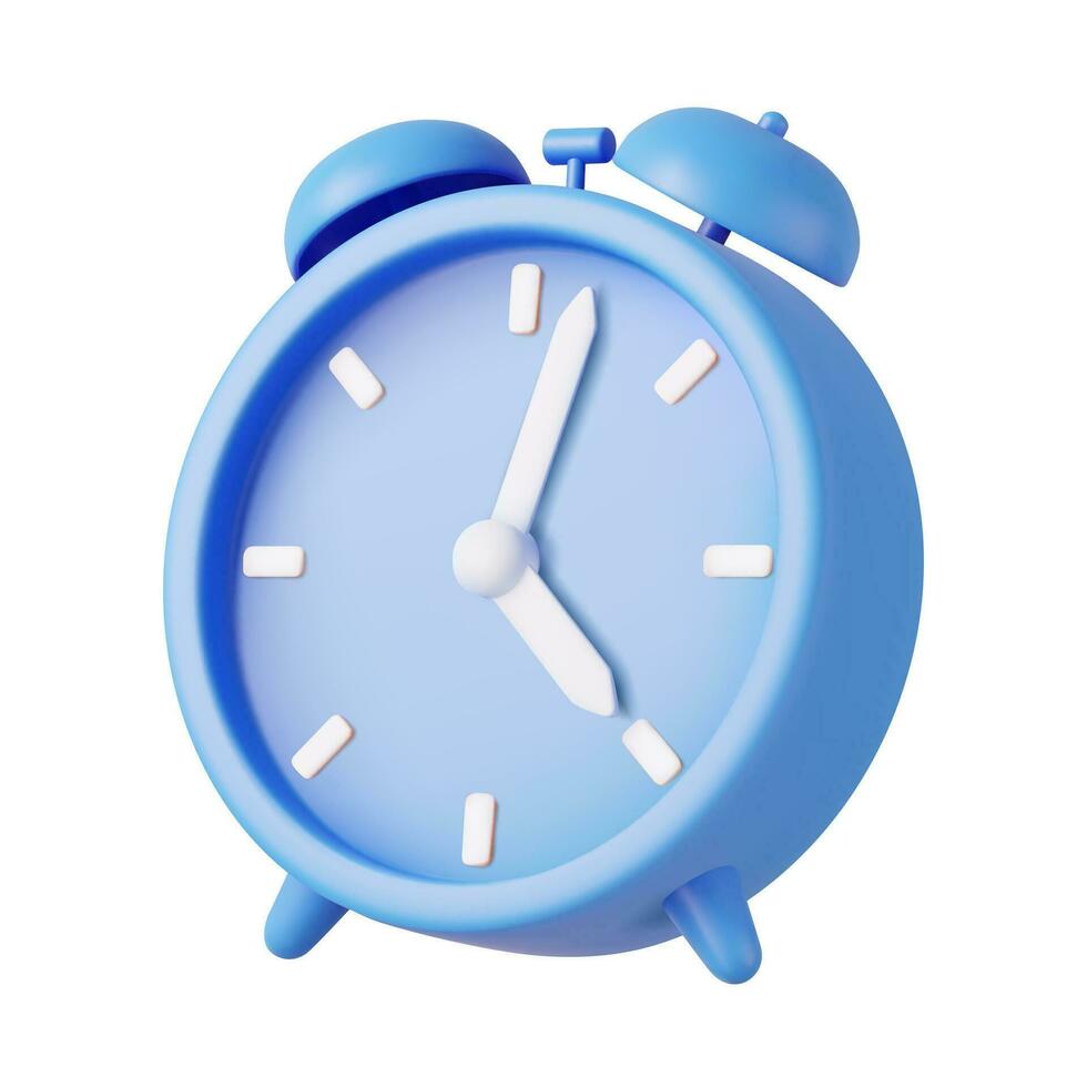 reloj despertador 3d vector