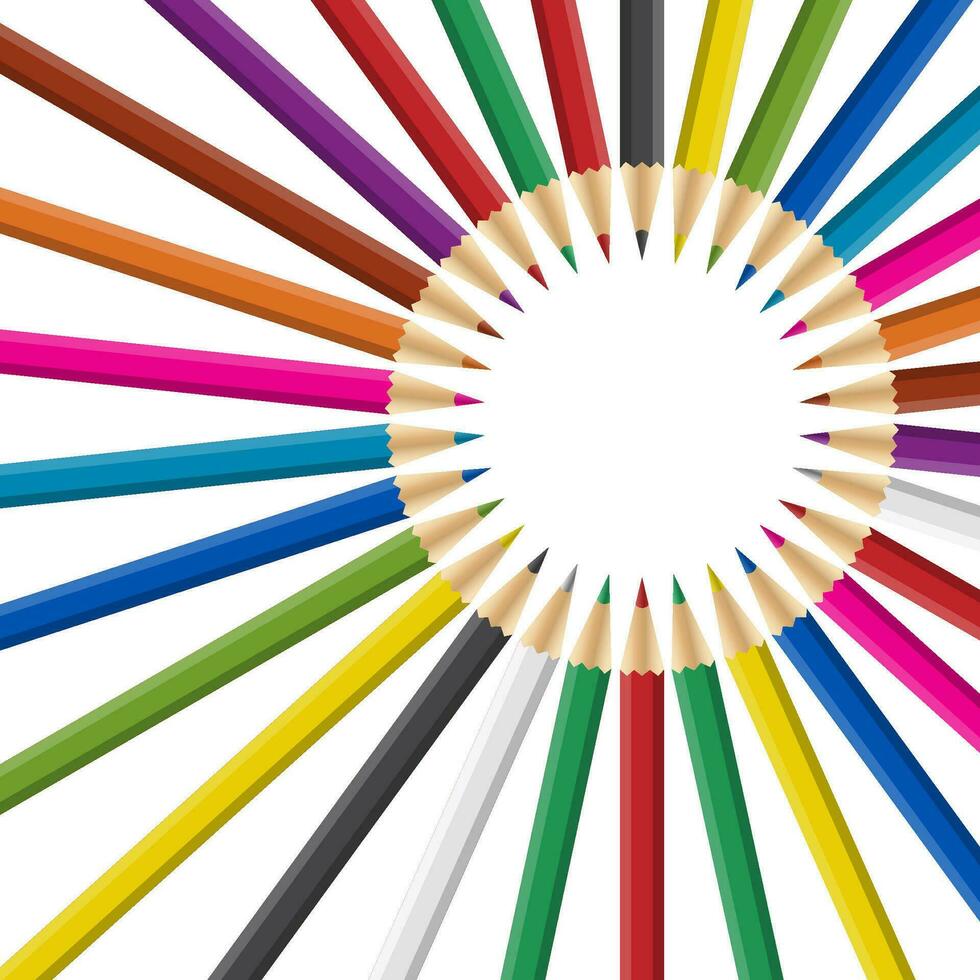 Circle of rainbow colored vector