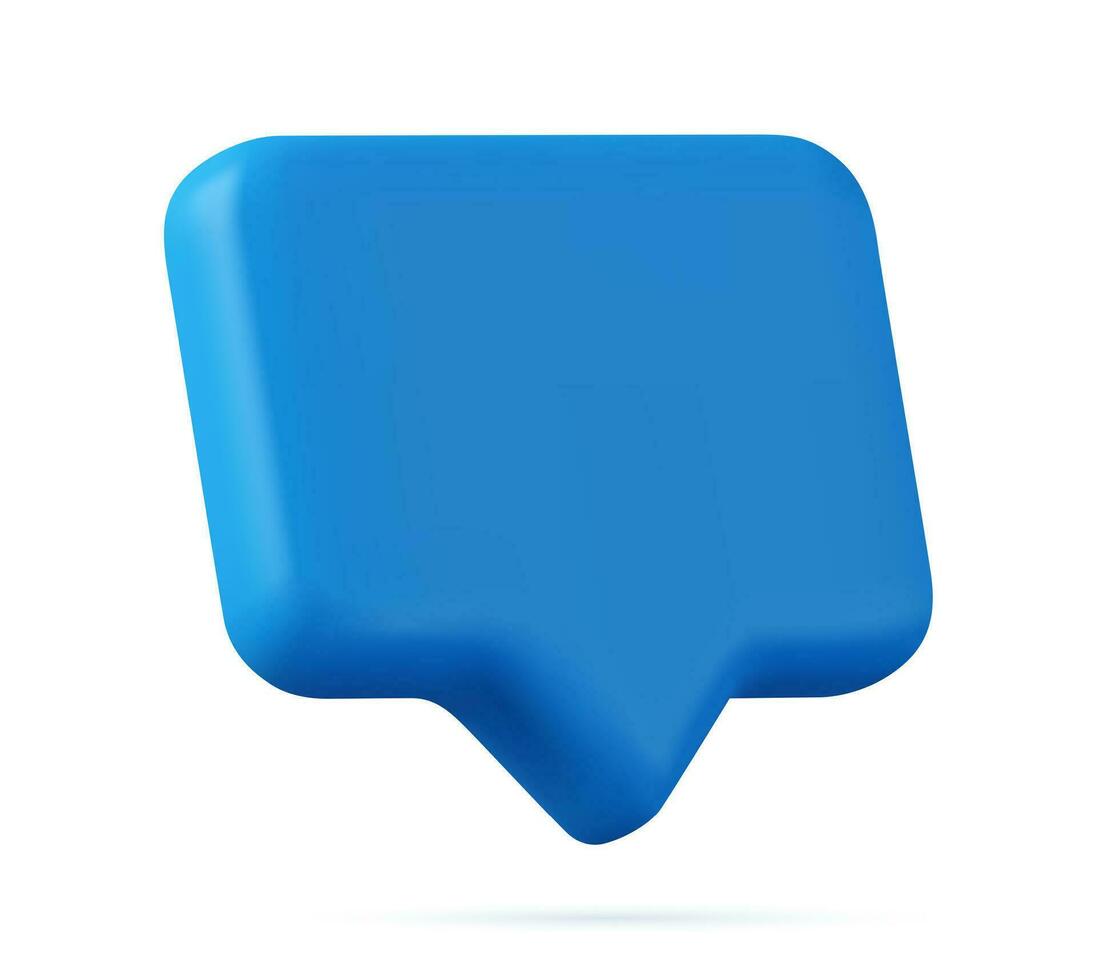 Blank red speech bubble pin vector