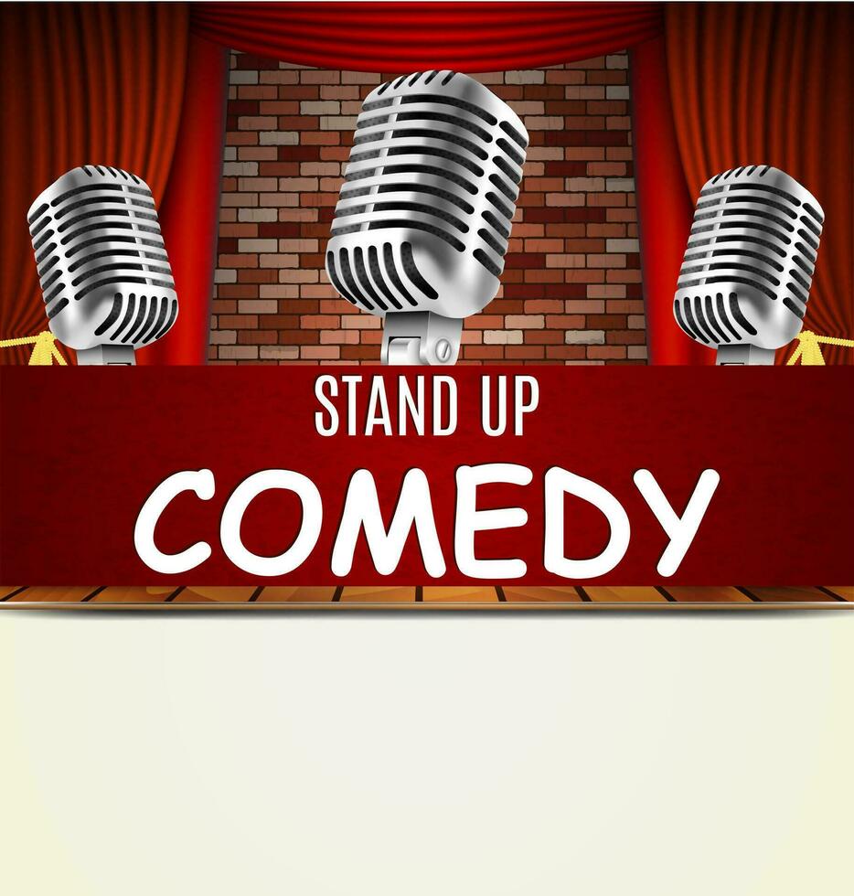 Stand Up Comedy Show vector