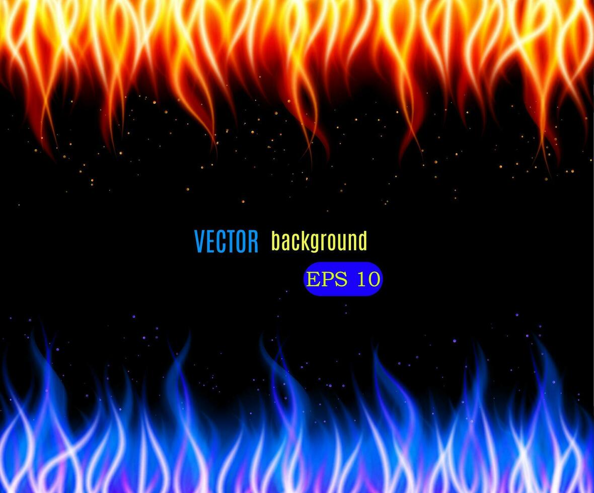 Burn flame fire vector background