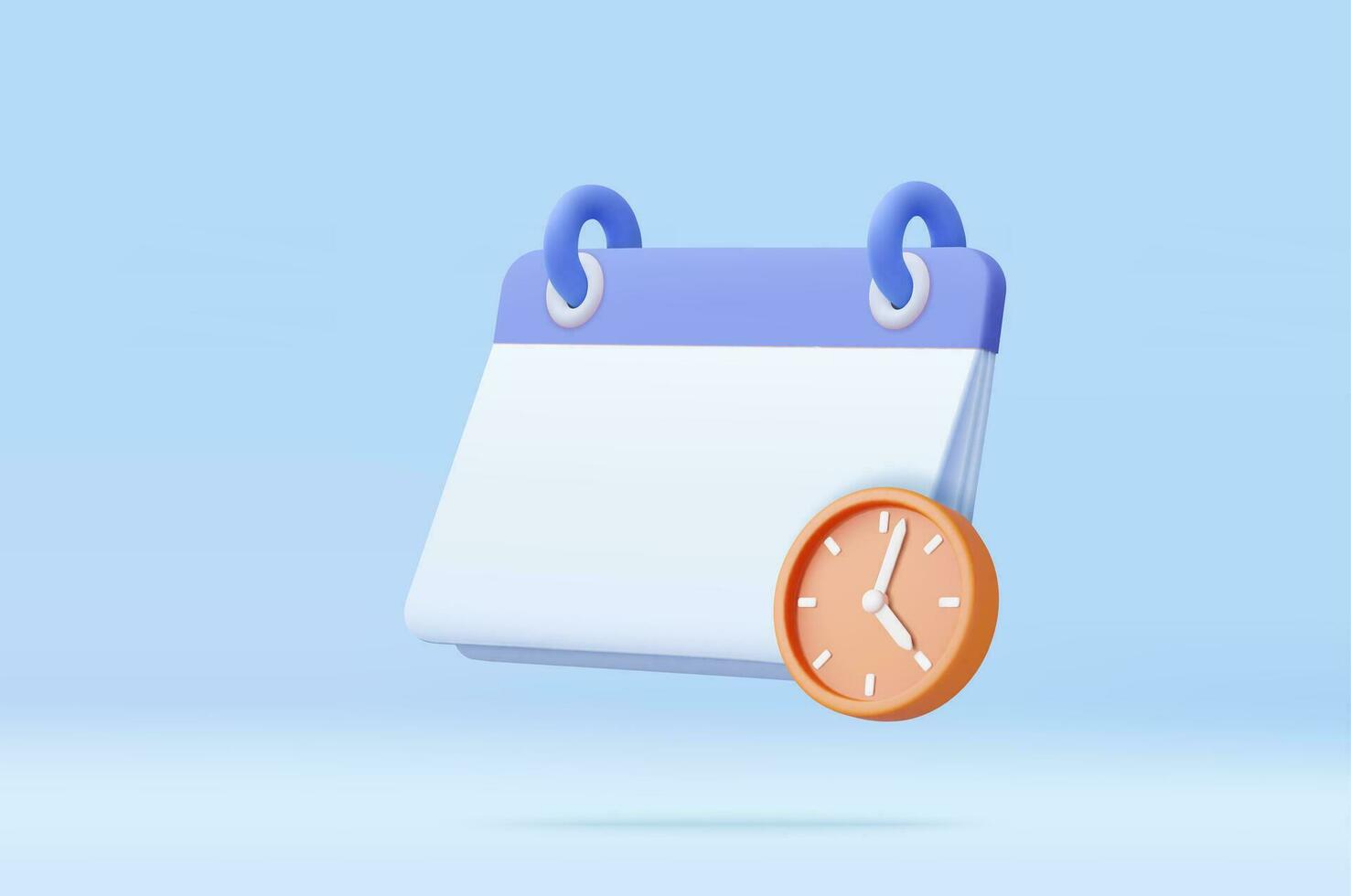 3d calendar icon vector