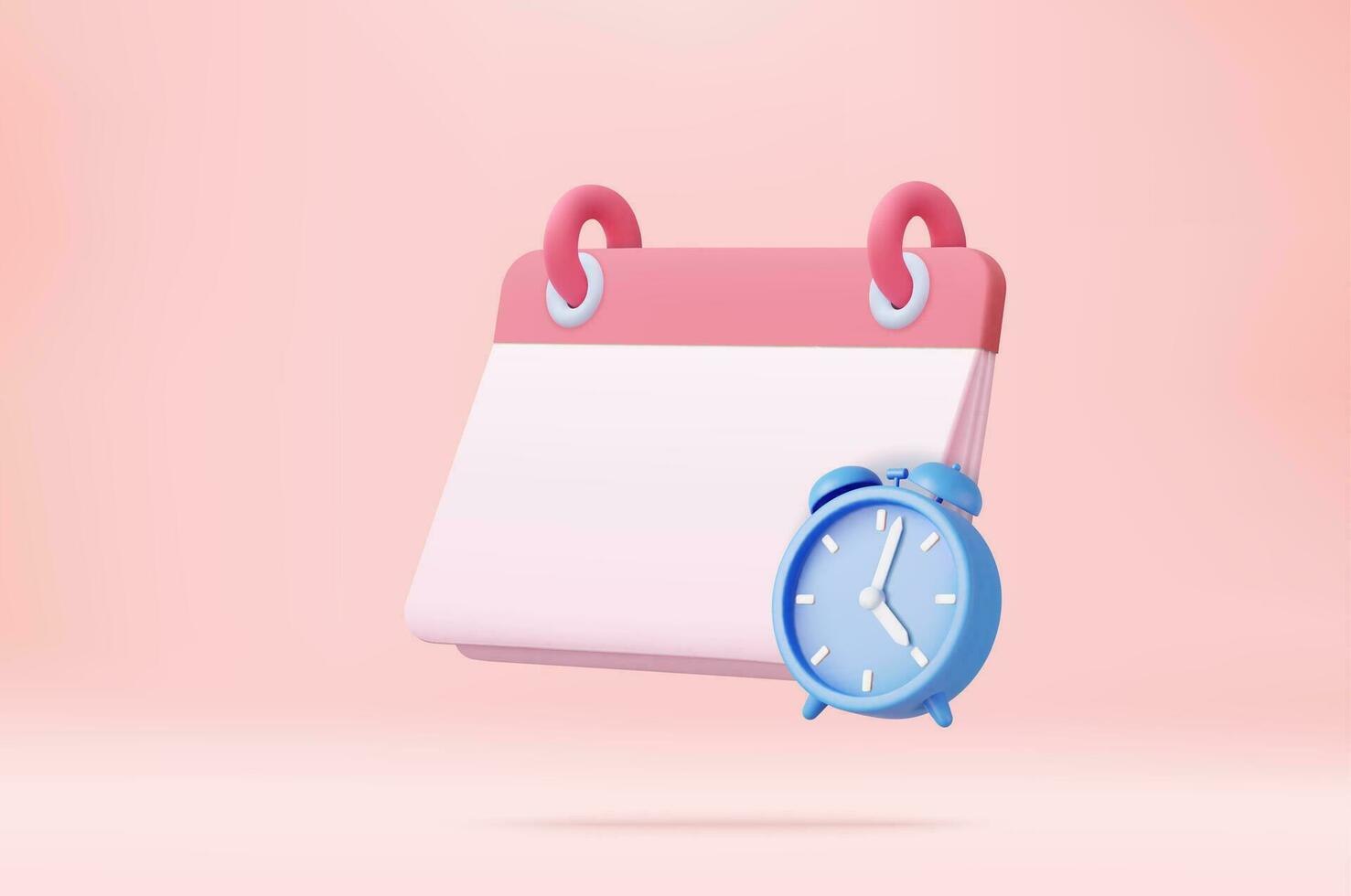 3d calendar icon vector