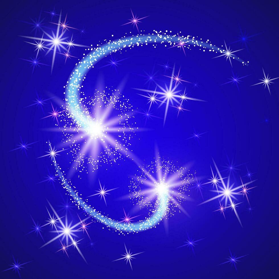 Glowing salute and firework vector