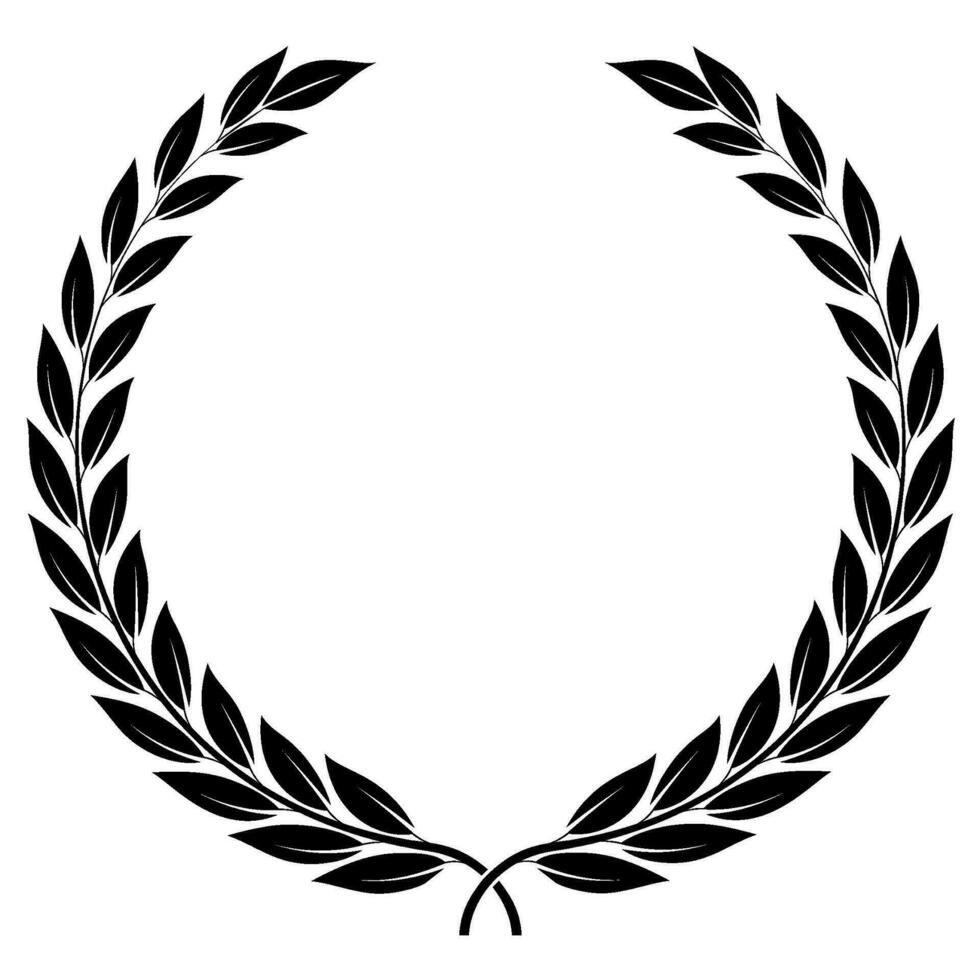 laurel wreath - symbol of victory and achievement. vector