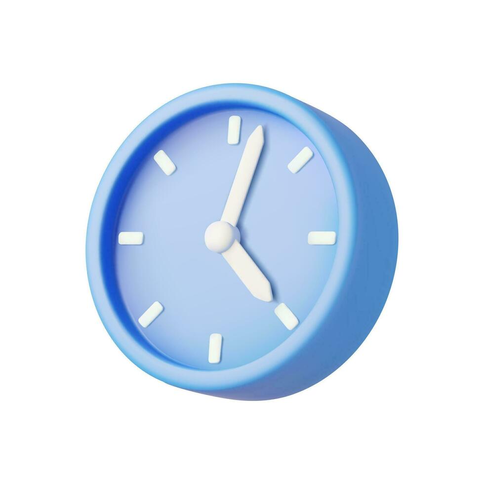 reloj despertador 3d vector