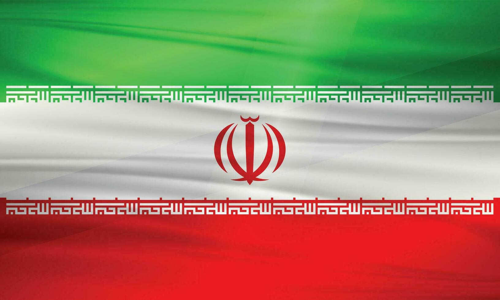 Illustration of Iran Flag and Editable Vector of Iran Country Flag