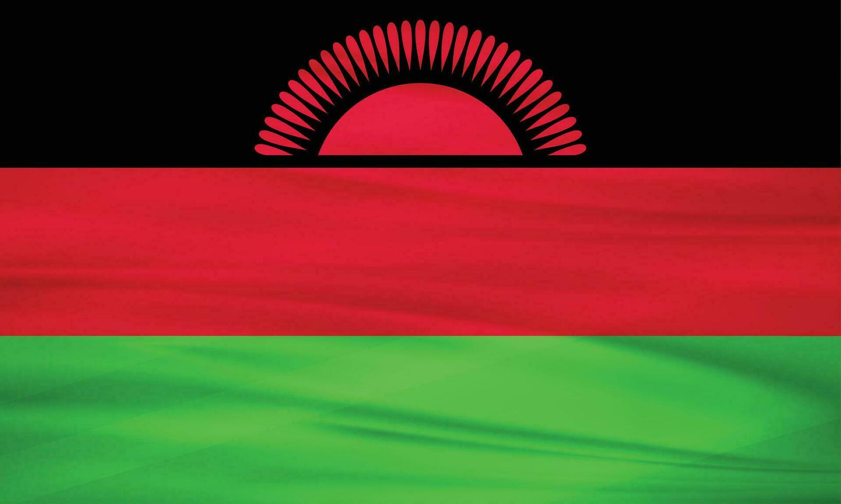 Illustration of Malawi Flag and Editable vector Malawi Country Flag
