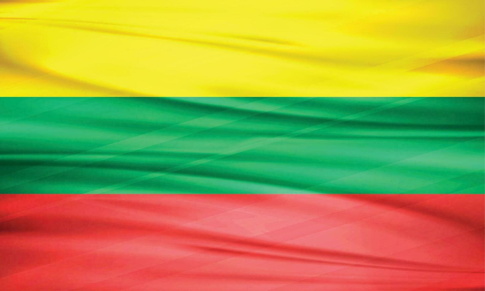 Illustration of Lithuania Flag and Editable vector Lithuania Country Flag