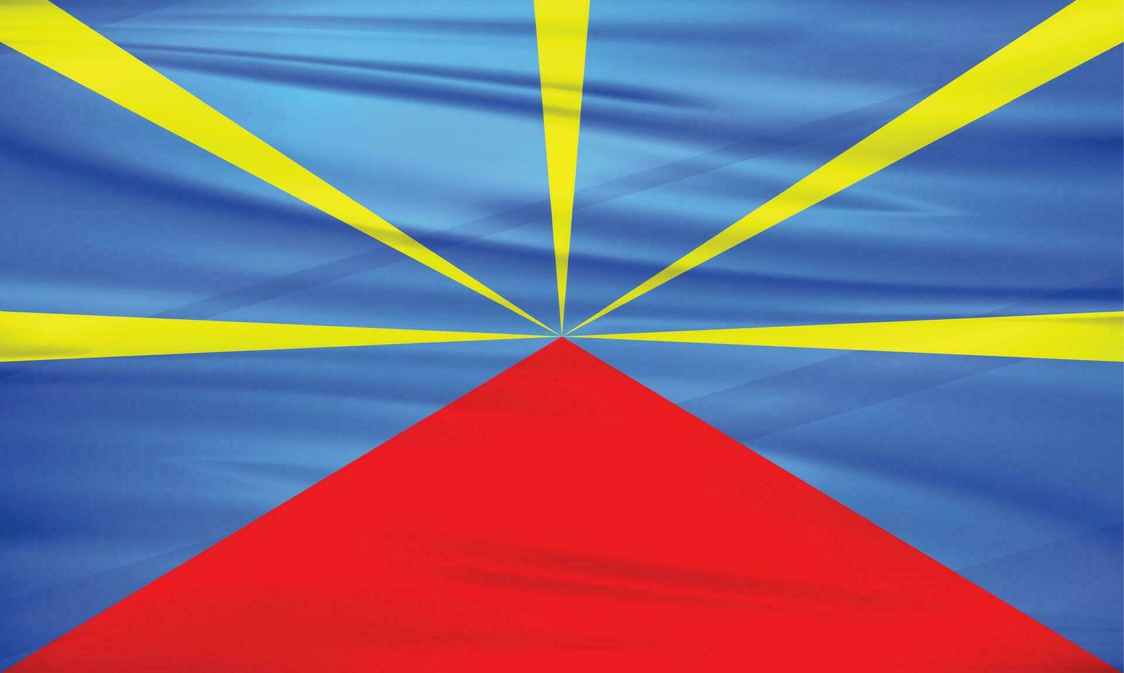 Illustration of Reunion Flag and Editable Vector of Reunion Country Flag