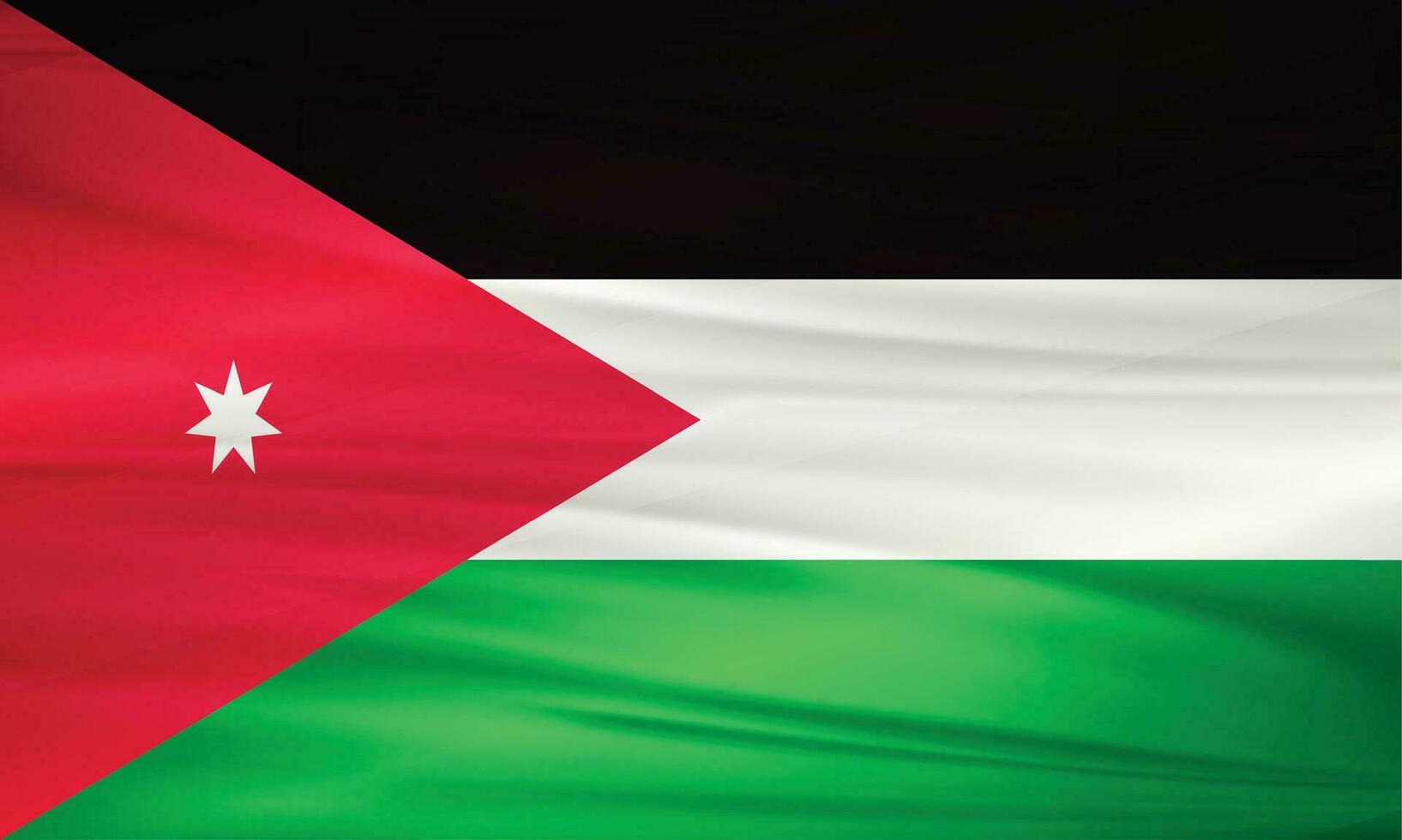 Illustration of Jordan Flag and Editable Vector of Jordan Country Flag