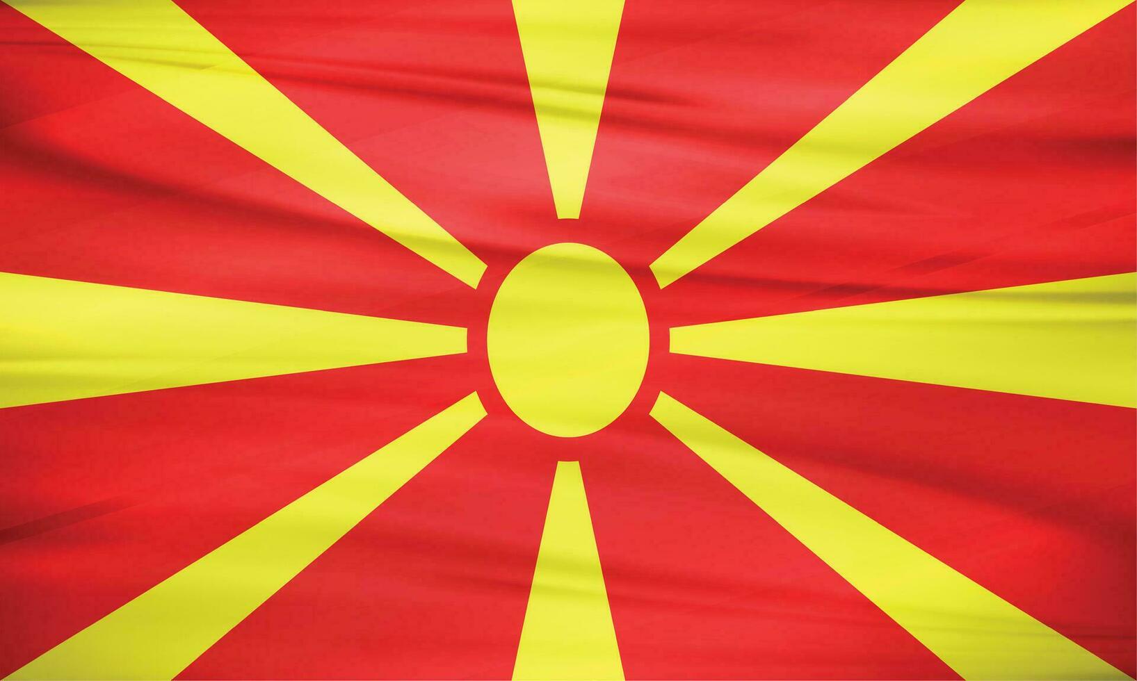 Illustration of North Macedonia Flag and Editable Vector of North Macedonia Country Flag