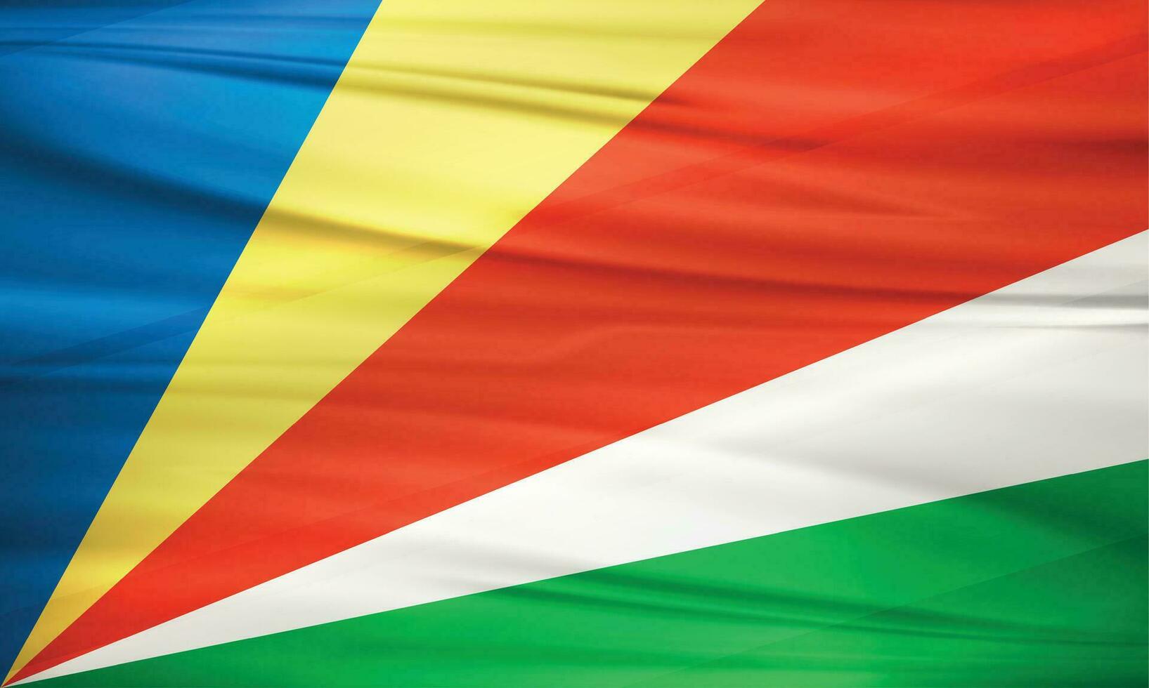 Illustration of Seychelles Flag and Editable Vector of Seychelles Country Flag