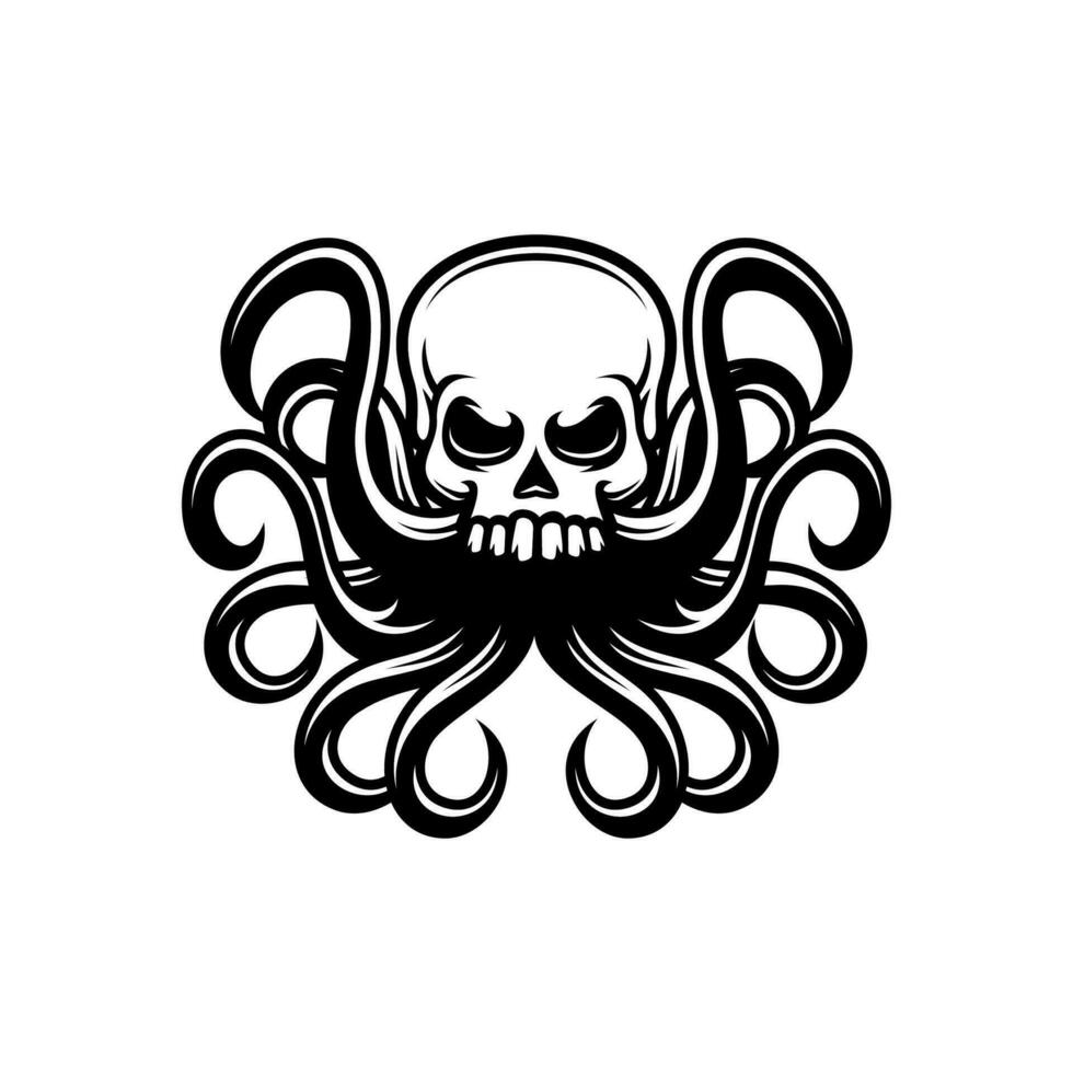 OCTOPUS SKULL VECTOR