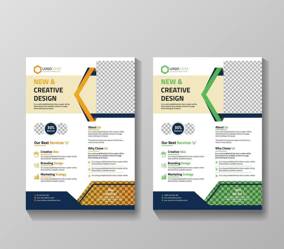 Creative Corporate Flyer Design vector