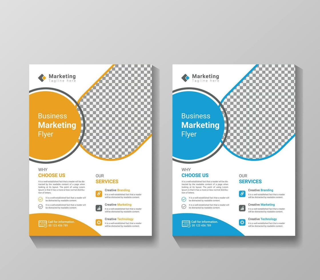 Corporate Business flyer vector template design