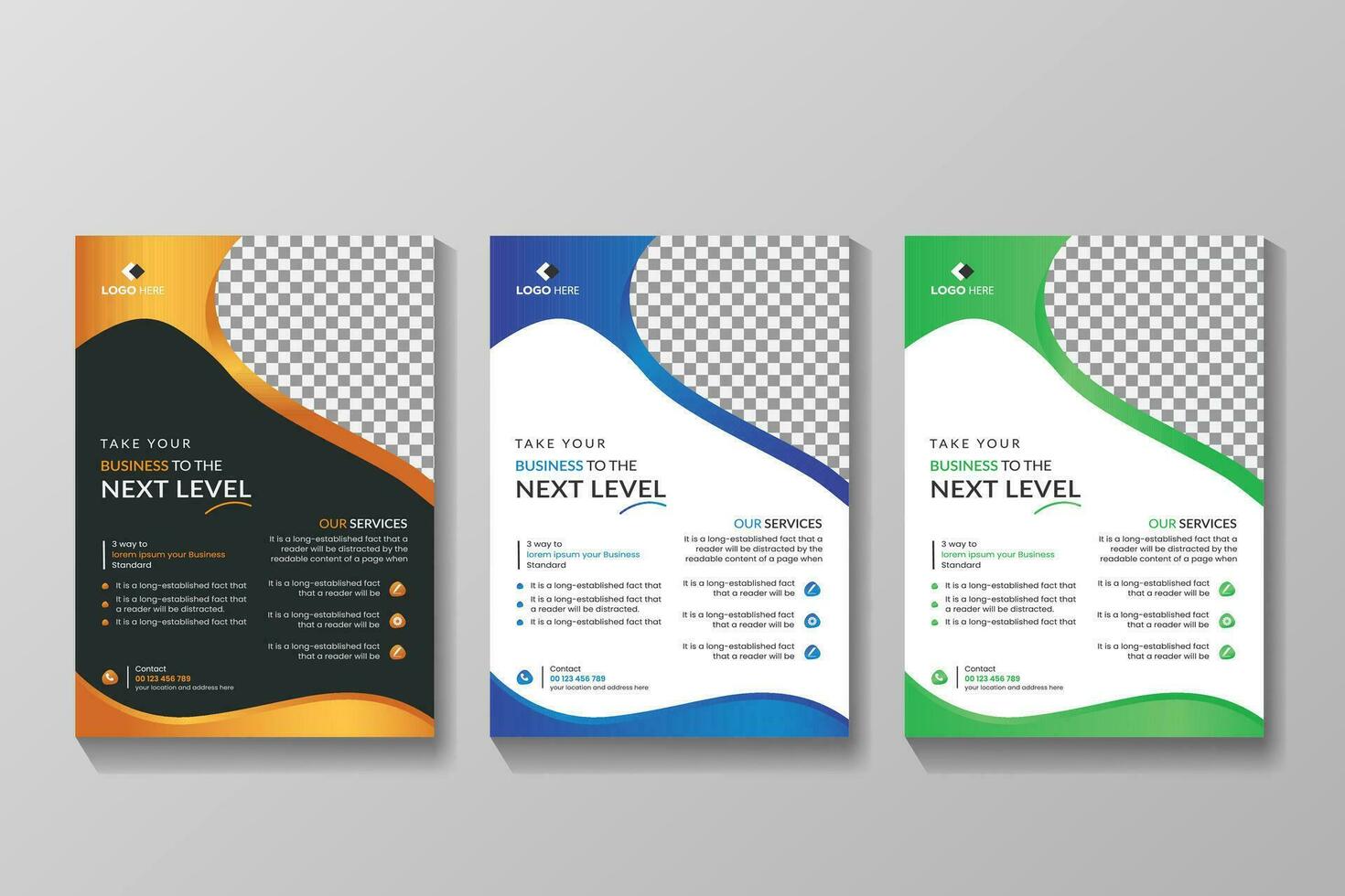 Business Flyer template Take your Business to the Next Level vector