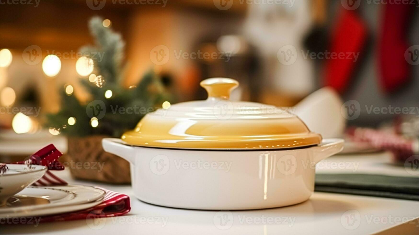 Dishware and crockery set for winter holiday family dinner, Christmas homeware decor for holidays in the English country house, gift set and home styling photo