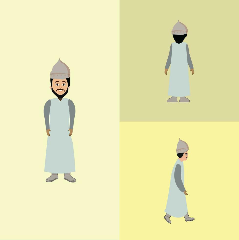 Muslim Religion man vector