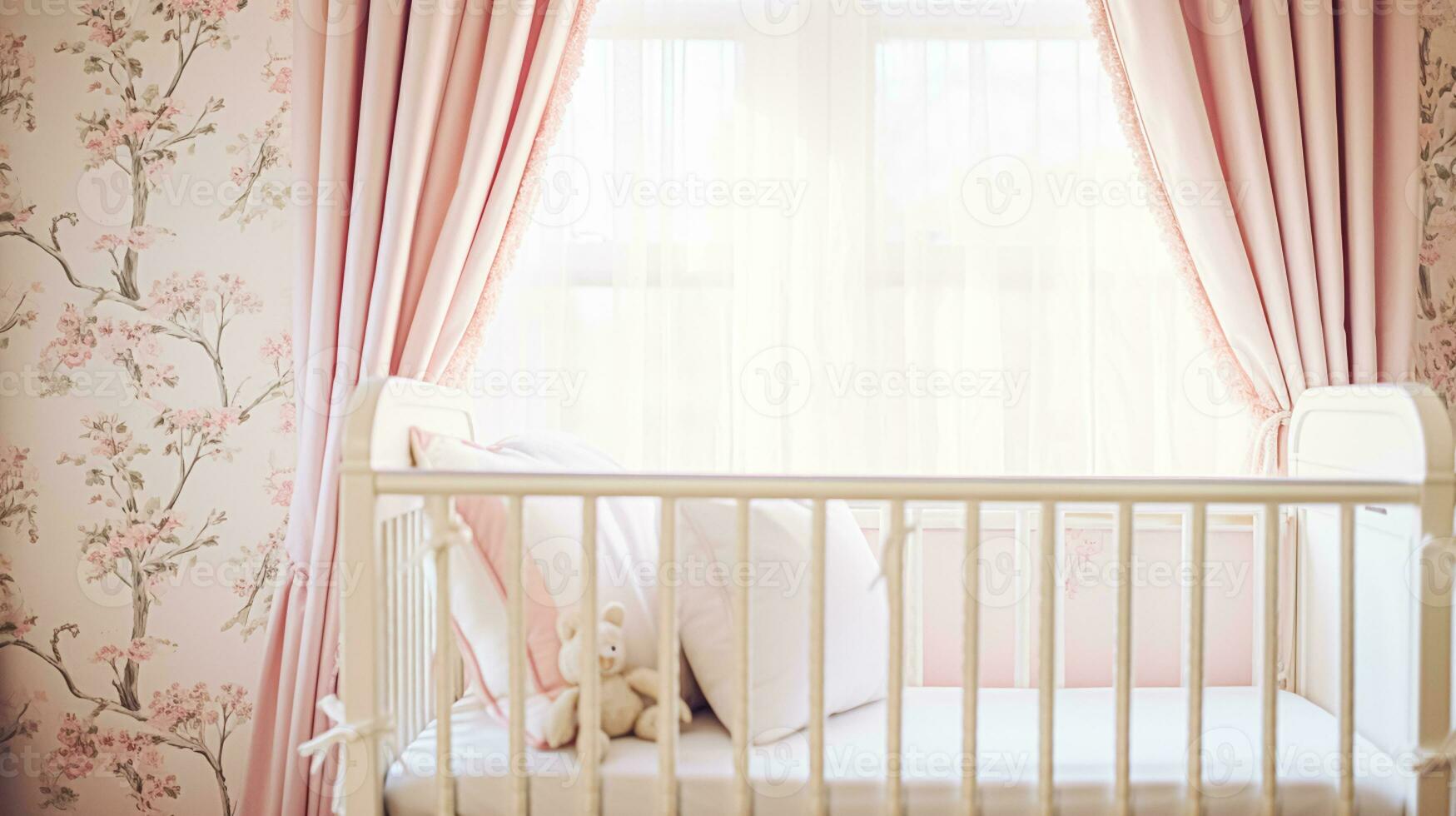 bebé habitación decoración y interior diseño inspiración en el Inglés campo estilo cabaña foto