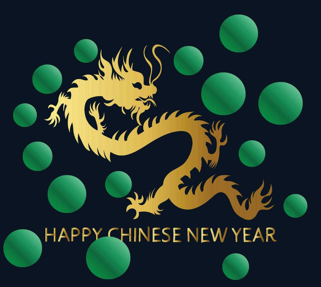 HAPPY CHINESE NEW YEAR dragon vector