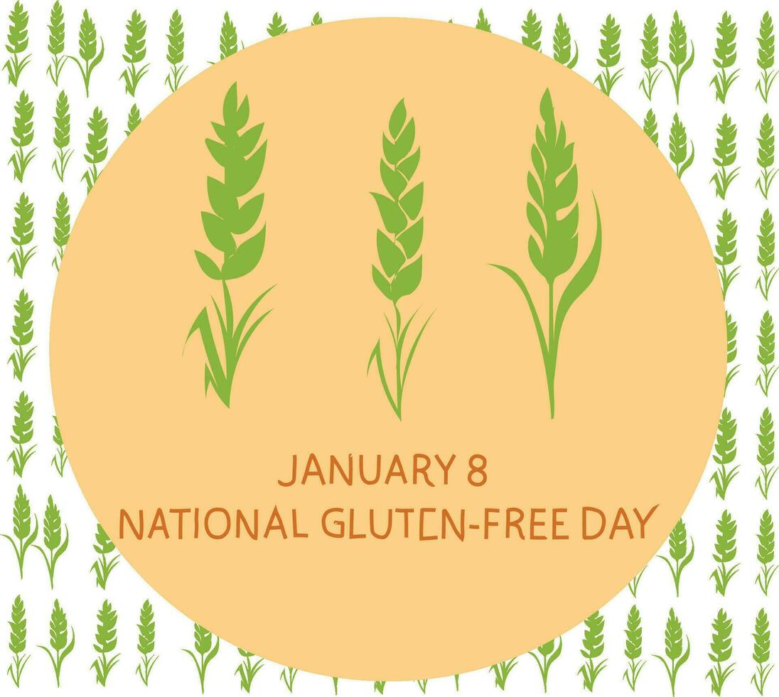 gratis vector nacional gluten gratis día