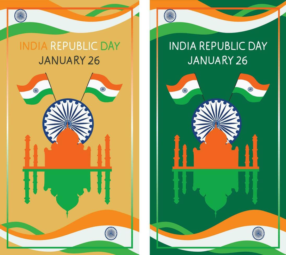 India república día vector ilustración.