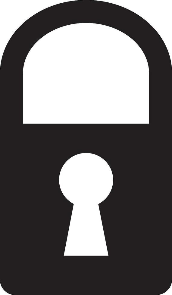 Padlock icon or logo vector design