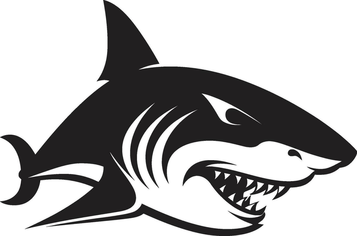 tiburones autoridad soltado icónico emblema icono costero conquistador revelado logo vector diseño